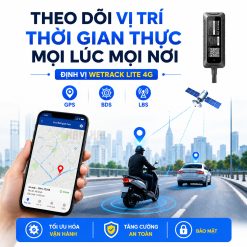 Thiết bị định vị Wetrack Lite 4G theo dõi vị trí thời gian thực