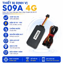 Thiết bị định vị S09A 4G nối dây cố định vào trong xe, định vị nhanh chính xác rõ địa chỉ