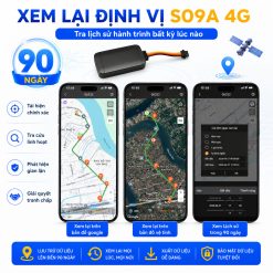 Thiết bị định vị S09A 4G xem lại lịch sử hành trình trong 90 ngày