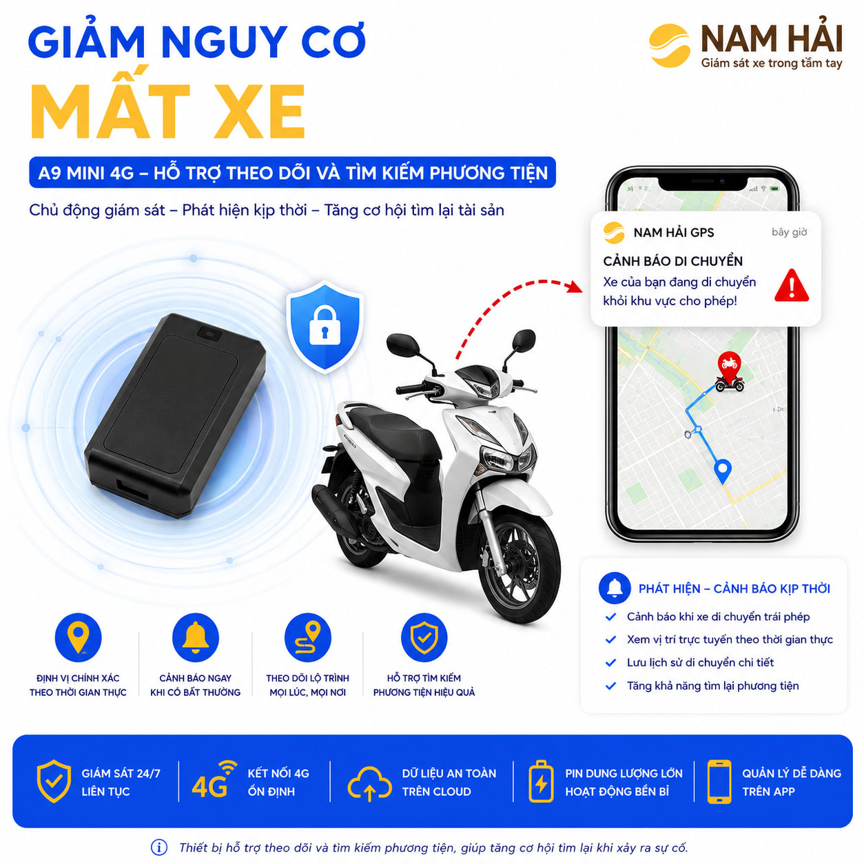 Thiet-bi-dinh-vi-khong-day-A9Mini-4G-giupchongtromxe Định vị A9 mini giảm nguy cơ mất trộm xe