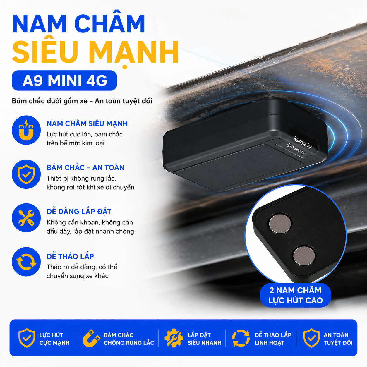 Thiet-bi-dinh-vi-khong-day-A9Mini-4G-namchamtutinhmanh Thiết bị A9 mini 4G nam châm từ tính mạnh bám hút chắc