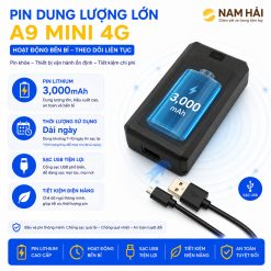 Pin của A9 mini 4G 3000mAh dung lượng lớn thời gian pin dài