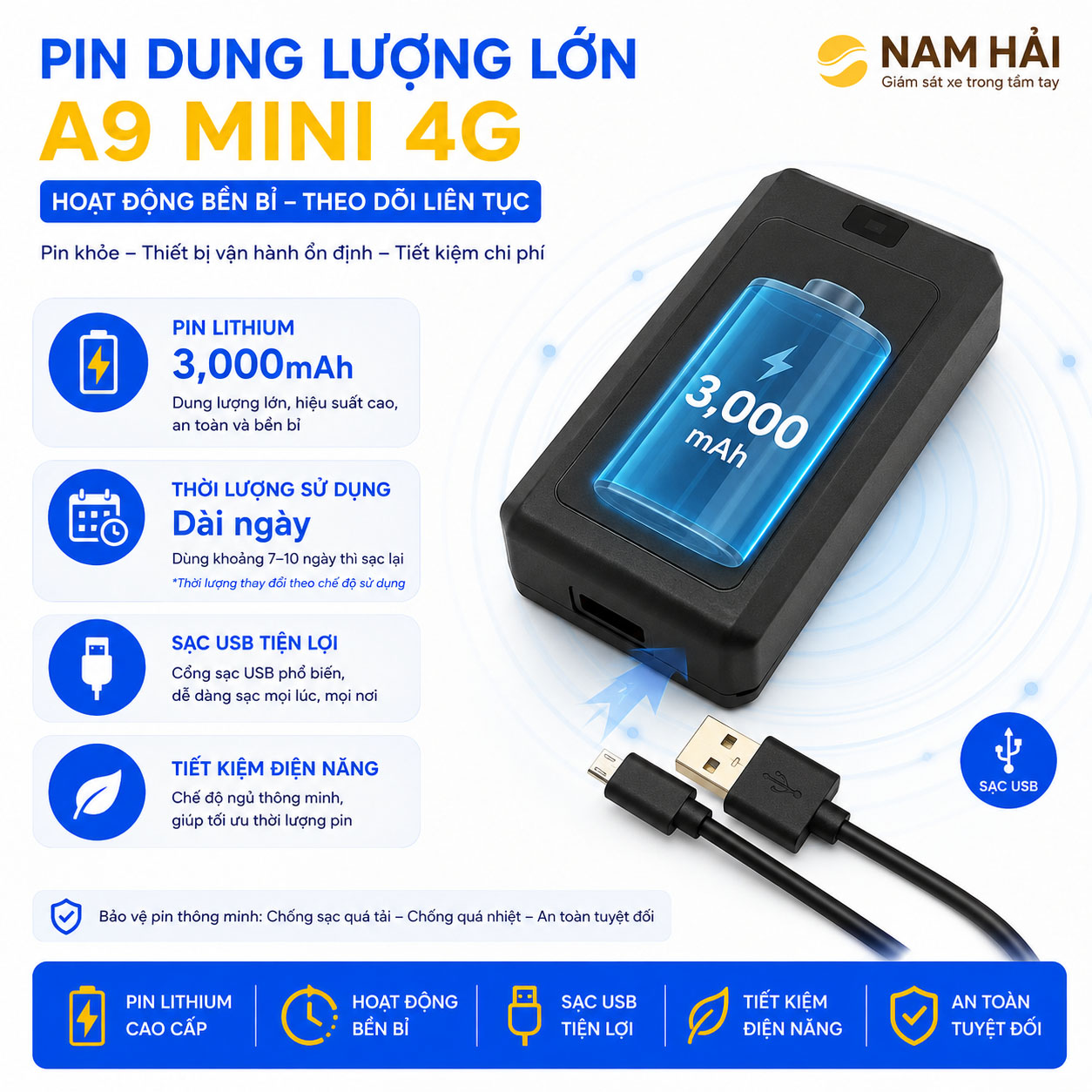 Thiet-bi-dinh-vi-khong-day-A9Mini-4G-pindungluonglon Pin của A9 mini 4G 3000mAh dung lượng lớn thời gian pin dài